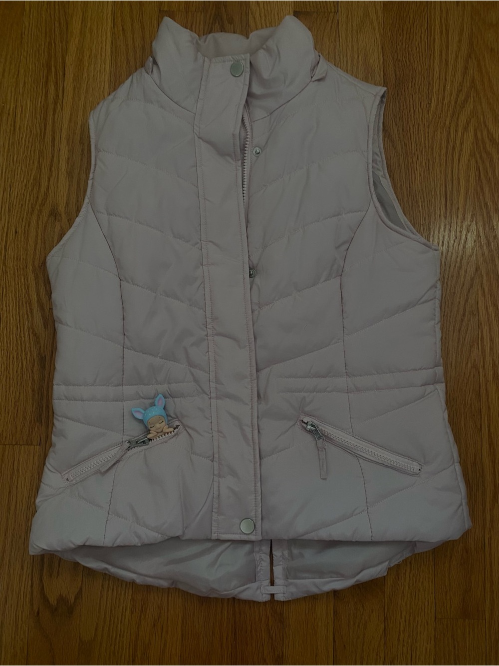 American Rag Light Pink Quilted Puffer Vest